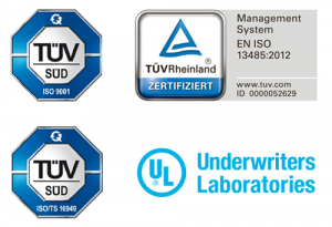Prüfsiegel TÜV & UL