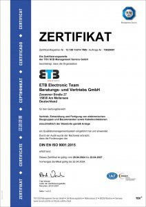 Zertifikat 9001